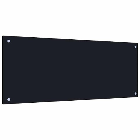 PRZÓD KUCHENNY 2 PCS CZARNY 100X40CM SZKŁO HARTOWANE