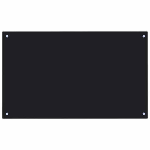 PRZÓD KUCHENNY 2 PCS CZARNY 100X60CM SZKŁO HARTOWANE