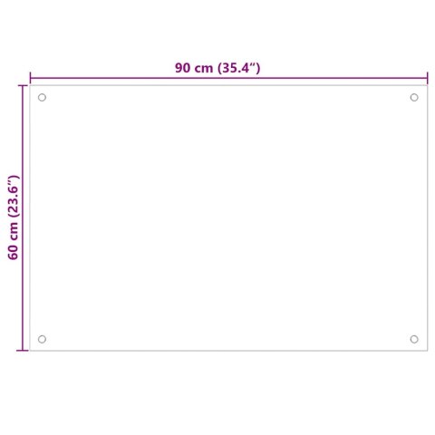 PRZÓD KUCHENNY 2 PCS CZARNY 90X60CM SZKŁO HARTOWANE