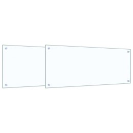 PRZÓD KUCHENNY 2 PCS PRZEZROCZYSTY 100X40CM SZKŁO HARTOWANE