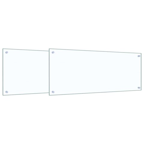 PRZÓD KUCHENNY 2 PCS PRZEZROCZYSTY 100X40CM SZKŁO HARTOWANE