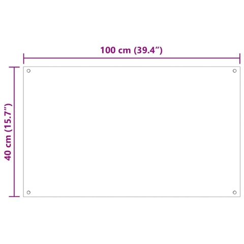 PRZÓD KUCHENNY 2 PCS PRZEZROCZYSTY 100X40CM SZKŁO HARTOWANE