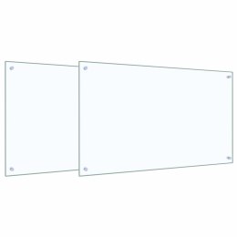 PRZÓD KUCHENNY 2 PCS PRZEZROCZYSTY 100X60CM SZKŁO HARTOWANE