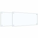 PRZÓD KUCHENNY 2 PCS PRZEZROCZYSTY 90X40CM SZKŁO HARTOWANE
