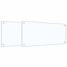 PRZÓD KUCHENNY 2 PCS PRZEZROCZYSTY 90X40CM SZKŁO HARTOWANE