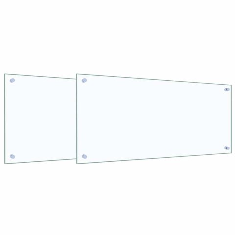 PRZÓD KUCHENNY 2 PCS PRZEZROCZYSTY 90X40CM SZKŁO HARTOWANE