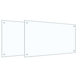 PRZÓD KUCHENNY 2 PCS PRZEZROCZYSTY 90X50CM SZKŁO HARTOWANE
