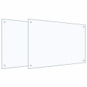 PRZÓD KUCHENNY 2 PCS PRZEZROCZYSTY 90X60CM SZKŁO HARTOWANE
