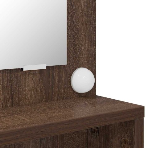 VidaXL Toaletki do sypialni z szufladą Brązowy dąb 80 x 39,6 x 135 cm