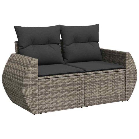 VidaXL Zestaw Sof na Ogród z poduszką 12 pcs Szary Rattan poli