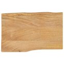 BLAT STOŁU 60X40X2,5CM NATURALNA KRAWĘDŹ LITE DREWNO MANGO