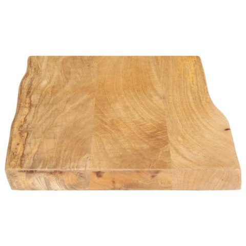 BLAT STOŁU 60X40X2,5CM NATURALNA KRAWĘDŹ LITE DREWNO MANGO
