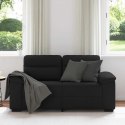 SOFA 2-OSOBOWA CZARNA 120CM TKANINA