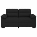 SOFA 2-OSOBOWA CZARNA 120CM TKANINA