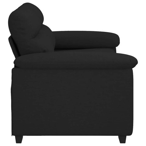 SOFA 2-OSOBOWA CZARNA 120CM TKANINA