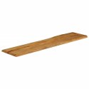 BLAT STOŁU 180X40X2,5CM NATURALNA KRAWĘDŹ LITE DREWNO MANGO