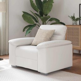 FOTEL BRĄZOWY 60CM OBITY SZTUCZNĄ SKÓRĄ