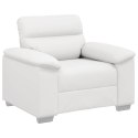 FOTEL BRĄZOWY 60CM OBITY SZTUCZNĄ SKÓRĄ