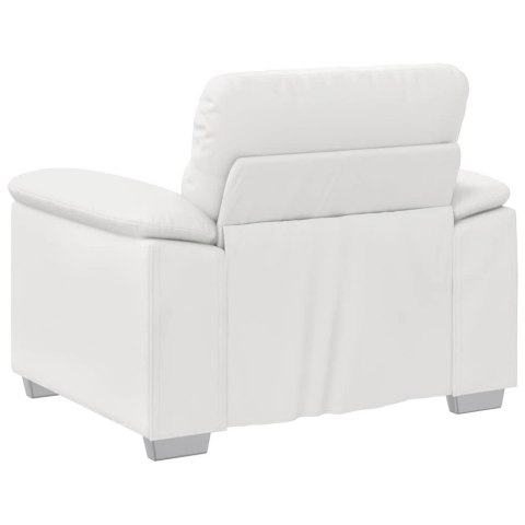 FOTEL BRĄZOWY 60CM OBITY SZTUCZNĄ SKÓRĄ