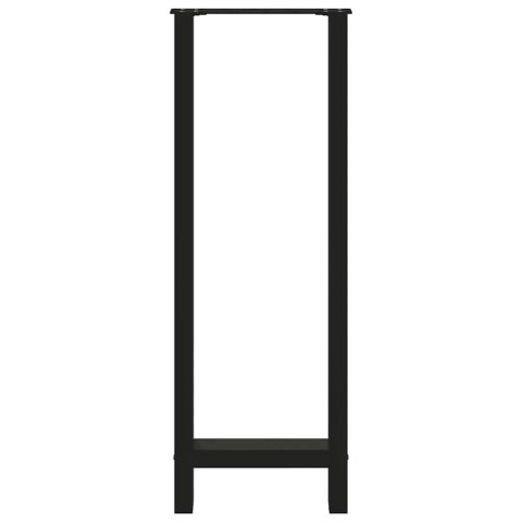 NOGI DO STOŁU BAROWEGO CZARNE 2 SZT. 50X(110-111)CM STAL