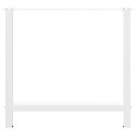 VidaXL Nogi do stołu jadalnego białe 2 szt. 70x(72-73) cm stal