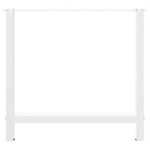VidaXL Nogi do stołu jadalnego białe 2 szt. 70x(72-73) cm stal