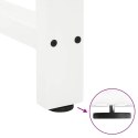VidaXL Nogi do stołu jadalnego białe 2 szt. 70x(72-73) cm stal