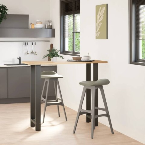 VidaXL Nogi do stołu barowego Antracyt 2 szt. 50x(110-111) cm Stal