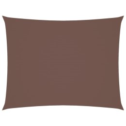 PROSTOKĄTNY ŻAGIEL OGRODOWY TKANINA OXFORD 3X6M BRĄZOWY