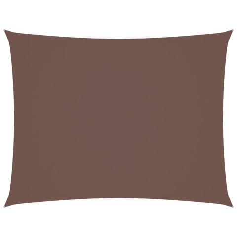 PROSTOKĄTNY ŻAGIEL OGRODOWY TKANINA OXFORD 3X6M BRĄZOWY