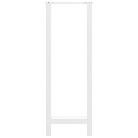 NOGI DO STOŁU BAROWEGO BIAŁE 2 SZT. 40X(110-111)CM STAL