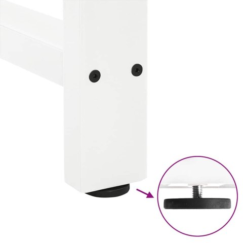 NOGI DO STOŁU BAROWEGO BIAŁE 2 SZT. 40X(110-111)CM STAL