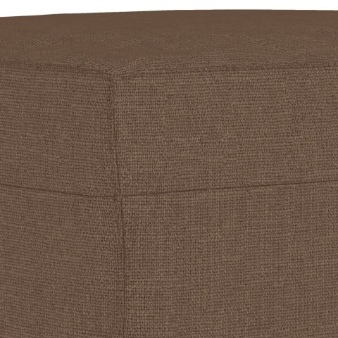 VidaXL Podnóżek, brązowy, 70x55x41 cm, tapicerowany tkaniną