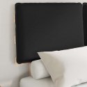 VidaXL Ramka łóżka z tapicerowanym wezgłowiem Czarny 120 x 190 cm