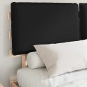 VidaXL Ramka łóżka z tapicerowanym wezgłowiem Czarny 150 x 200 cm