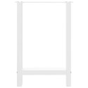 VidaXL Nogi do stołu jadalnego białe 2 szt. 60x(72-73) cm stal