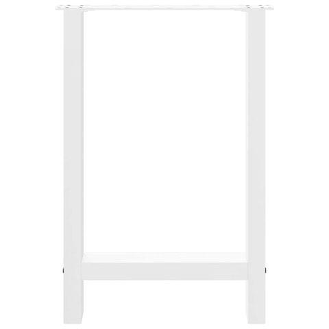 VidaXL Nogi do stołu jadalnego białe 2 szt. 60x(72-73) cm stal