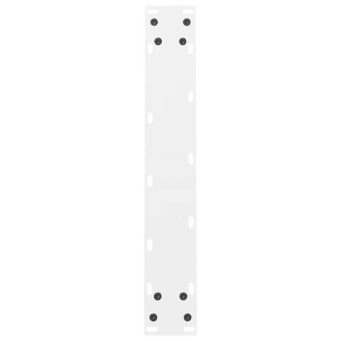 VidaXL Nogi do stołu jadalnego białe 2 szt. 60x(72-73) cm stal