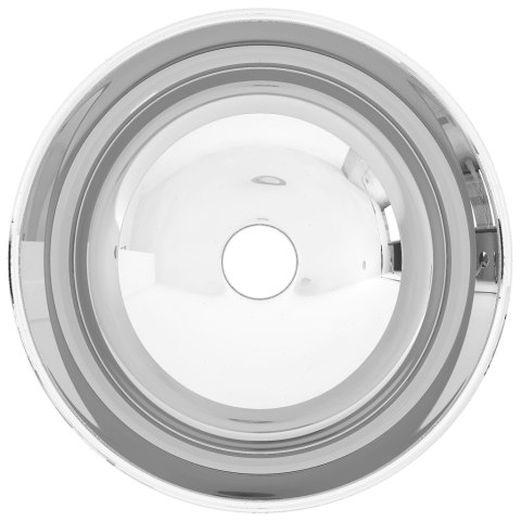 UMYWALKA 28X 10CM CERAMICZNA SREBRNA