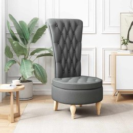 FOTEL TYPU SLIPPER CIEMNOSZARY 56,5X70X110CM TKANINA