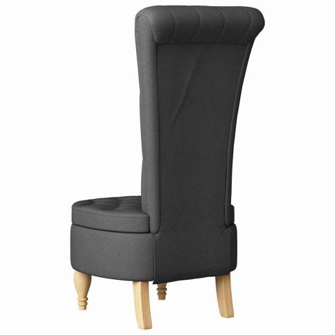 FOTEL TYPU SLIPPER CIEMNOSZARY 56,5X70X110CM TKANINA