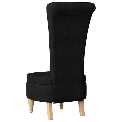 FOTEL TYPU SLIPPER CZARNY 56,5X70X110CM TKANINA