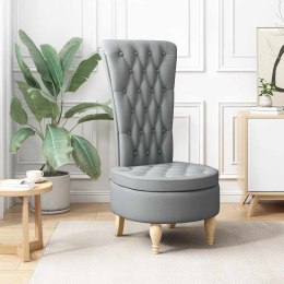 FOTEL TYPU SLIPPER JASNOSZARY 56,5X70X110CM TKANINA