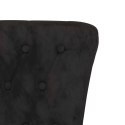 VidaXL Fotel typu slipper Czarny 56,5 x 70 x 110 cm Aksamit