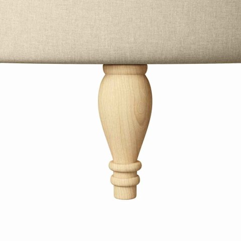 FOTEL TYPU SLIPPER KREMOWY 56,5X70X110CM TKANINA