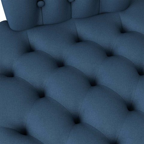 VidaXL Fotel typu slipper Niebieski 56,5 x 70 x 110 cm tkanina