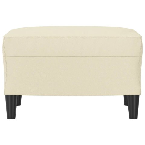 PODNÓŻEK KREMOWY 60X50X41CM SZTUCZNA SKÓRA