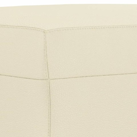 PODNÓŻEK KREMOWY 60X50X41CM SZTUCZNA SKÓRA
