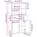 BUFET 2 SZT. SONOMA 81X36X150.5CM