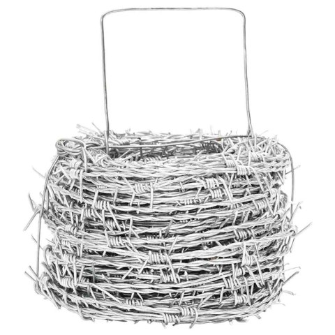 DRUT KOLCZASTY SREBRNY 100M STAL OCYNKOWANA OGNIOWO